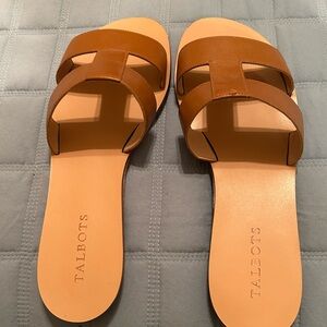 Talbots Women's Brown Slide Sandals